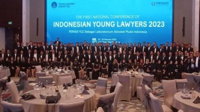 3 Kategori Award, Peradi Akhiri Kegiatan ‘The First National Conference of Indonesian Young Lawyers 2023’