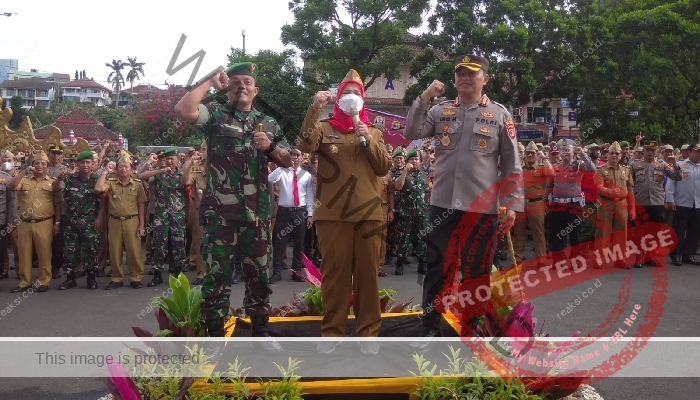 IMG 20230228 WA0057 Apel 3 Pilar, Walikota Eva Dwiana Siap Jamin Kamtibmas Bersama TNI dan Polri di Kota Bandar Lampung
