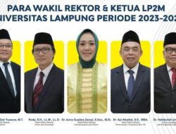KNPI Provinsi Lampung Ucapkan Selamat pada Pejabat Baru Unila, Rektor Lantik Para Warek dan Ketua LPPM