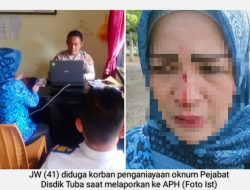 Tak Mendidik, Oknum Pejabat Disdik Tulang Bawang Diduga Aniaya Korban Dilaporkan ke Polisi