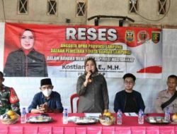 Anggota DPRD Provinsi Lampung Lakukan Reses di Kecamatan Sukamenanti