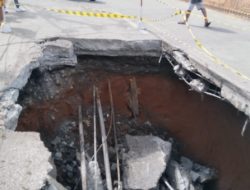 Masih Misteri, Jalan Rabat Beton Tiba-Tiba ‘Kroak’ di Kabupaten Lampung Utara
