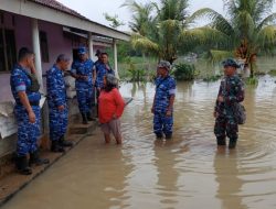 Bantu Korban Banjir, Danlanud BNY Terjunkan Tim Evakuasi