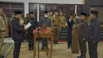 Pemkot Metro Lantik 3 Pejabat Tinggi Pratama Hasil Selter JPTP