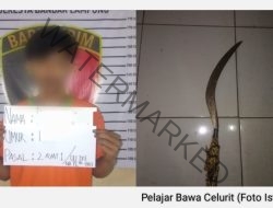 Pelajar Bawa Celurit di Seputaran Perkantoran Kota Bandar Lampung Ditangkap Polisi
