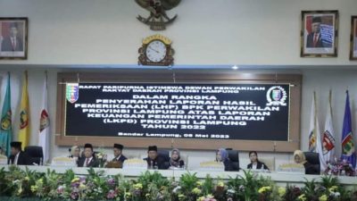 Serahkan LHP BPK RI atas LKPD Tahun 2022, Pemprov Lampung Kembali Raih Opini WTP ke 9 Kalinya