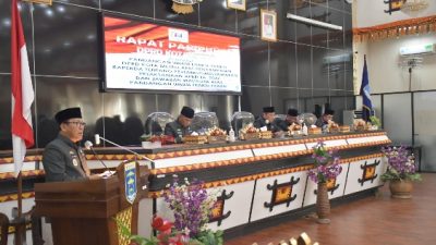 Apresiasi Telah Raih WTP 13 Kali Berturut-turut, DPRD Kota Metro Paripurna Pandangan Fraksi