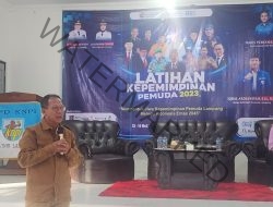 KNPI Gelar Latihan Kepemimpinan Pemuda, Ketua DPRD Provinsi Lampung Bagikan Kisah Mudanya