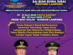 Teknologi Tepat Guna Nusantara XXIV 2023, Provinsi Lampung Tuan Rumah Event Nasional
