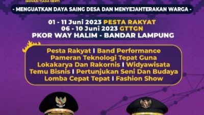 IMG 20230531 211725 Teknologi Tepat Guna Nusantara XXIV 2023, Provinsi Lampung Tuan Rumah Event Nasional