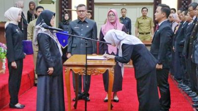 Jelang Hari Raya Idul Adha 2023, Wagub Chusnunia Lantik Pejabat Fungsional Lingkup Pemprov Lampung
