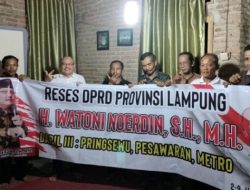 Komisi I DPRD Provinsi Lampung Watoni Nurdin Kunjungi Dapil