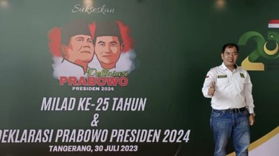 Ketua DPC PBB Lampung Utara Hadiri Milad Ke-25 PBB dan Deklarasi Prabowo Presiden Tahun 2024