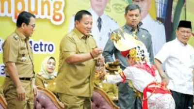 Raih IPM Kedua, Kunjungan Gubernur Lampung Disambut Walikota Metro