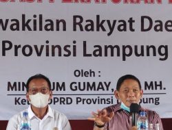 Ketua DPRD Mingrum Gumay Minta Generasi Muda Jangan Tinggalkan Tinta Merah