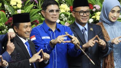 Bawa Tongkat Komando, Mahesa Andika Hadiri Pelantikan M Junaidi di DPRD Provinsi Lampung