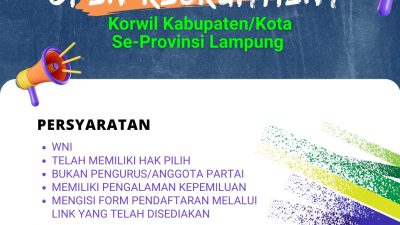 LDS Rekrut Korwil di Kabupaten Kota Se-Provinsi Lampung, Ini Syaratnya
