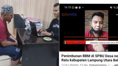 SPBU Lampung Utara Ngecor BBM Viral, Ternyata AS DPO Pelaku Curas Rampok