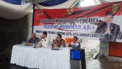 Anggota DPRD Provinsi Lampung Budiman Sampaikan Hal Ini Saat Sosper