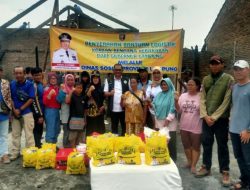 Bentuk Perhatian Gubernur, Korban Kebakaran di Kabupaten Pesawaran Terima Bantuan
