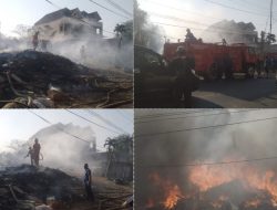 Lagi-Lagi Tempat Pembuangan Sampah Kebakaran, 4 Damkar Kota Bandar Lampung Cepat Padamkan