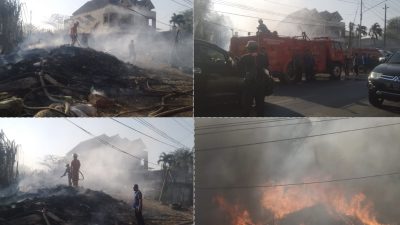 Lagi-Lagi Tempat Pembuangan Sampah Kebakaran, 4 Damkar Kota Bandar Lampung Cepat Padamkan