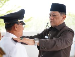 Pj Bupati Tulangbawang Barat Lantik Kepalo Tiyuh Gunung Terang