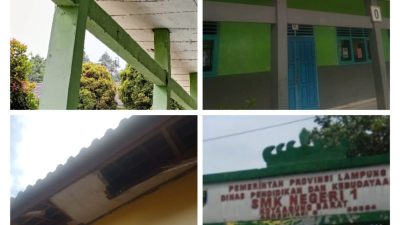 SMK Negri 1 Kotaagung Barat Diduga ‘Gendutin’ Anggaran Rehab Ringan Tahun 2023
