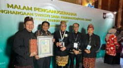 Walikota Metro Terima Penghargaan Swasti Saba Kabupaten Kota Sehat
