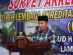 Kegiatan Bupati Lampung Utara Menghadiri acara Survei Akreditasi RSUD Ryacudu dari Tim Surveior LAFKI