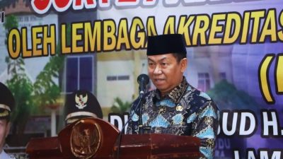 Kegiatan Bupati Lampung Utara Menghadiri acara Survei Akreditasi RSUD Ryacudu dari Tim Surveior LAFKI