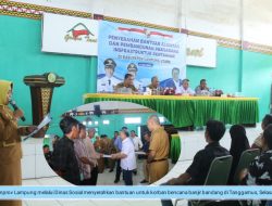 Kelompok Tani Lampung Utara Menerima Alat Mesin Pertanian