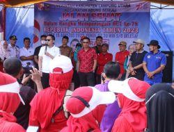Wakil Bupati Lampung Utara Buka Acara Jalan Sehat Memperingati HUT RI ke78