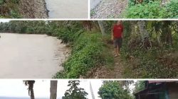 Kurang Perhatian Pemerintah, Sepadan Sungai Way Belu di Bandar Kejadian Kabupaten Tanggamus Erosi dan Ancam Banjir
