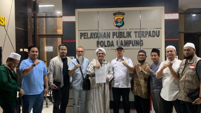 Ulama Lampung Habib Umar Laporkan Komika Aulia Rahman Ke Polda Lampung Tentang Dugaan Penistaan Agama