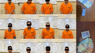 Tekab 308 Presisi Polres Metro Tangkap 12 Penjudi di 2 Lokasi Berbeda
