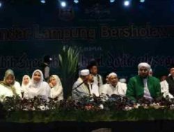 Pemkot Bandar Lampung Bersama Pengurus Cabang NU Mengadakan Acara Bersholawat