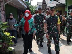 Aster Kasad Mayjen TNI dan Walikota Eva Dwiana Meninjau Pelaksanaan Kegiatan TMMD ke-116