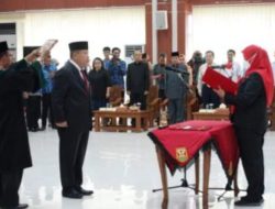 Walikota Eva Dwiana Melantik Iwan Gunawan Jadi Sekda Kota Bandar Lampung