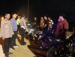 Ganggu Kenyamanan, Belasan Motor Bersuara Bising Diamankan Polres Pringsewu