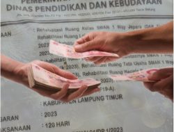 Disdik Provinsi Lampung Terkesan ‘Main Mata’, Diduga Proyek Asal Jadi Tetap Dibayar