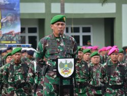 Tiga Matra TNI Wilayah Provinsi Lampung Ikuti Apel Gelar Pasukan Pengamanan Pemilu Tahun 2024 Tersebar, Secara Virtual Dengan Panglima TNI  Lampung –