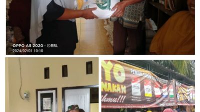 291 KPM Terima Bantuan Pangan dari Pemerintah Pekon Bulok Karto Kabupaten Pringsewu