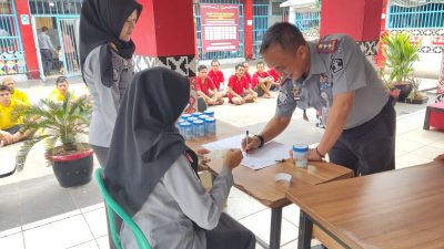 Rutan Kotaagung Tanggamus Gelar Tes Urine Demi Wujudkan Zona Bebas Narkoba
