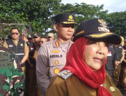 Di Dampingi Kapolresta dan Dandim 0410/KBL,Pemkot Bandar Lampung Unjuk Kekuatan Pengamanan Pemilu 2024