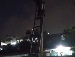 Ga Bahaya Tah…!!! Pemasangan Liar Kabel Fiber Optic Milik Perusahaan Wifi di Tiang PLN Tak Berizin Diduga Langgar Aturan