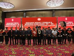 Ketua DPRD Lampung Hadiri Sidang Senat Terbuka Wisuda