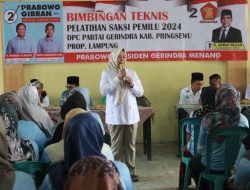 Wakil Ketua DPRD Provinsi Lampung Gelar Pembekalan dan Pelatihan Saksi TPS