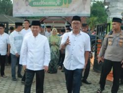 Bupati Lampung Utara Hadiri Safari Ramadhan 1445 H di Desa Mulang Maya Kecamatan Kotabumi Selatan.