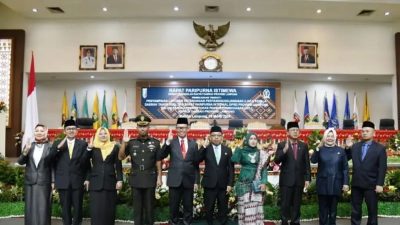Ketua DPRD Lampung Pimpin Rapat Paripurna Istimewa Peresmian Pemberhentian dan PAW